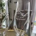 Personalised Engagement Champagne Flutes