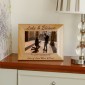 Personalised Engagement Wooden Photo Frame 5" x 7"