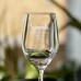 White Wine Glass - Heart Diamante