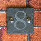 100mm x 100mm Slate House Number - Surface Engraved