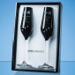 Personalised Black Champagne Flutes