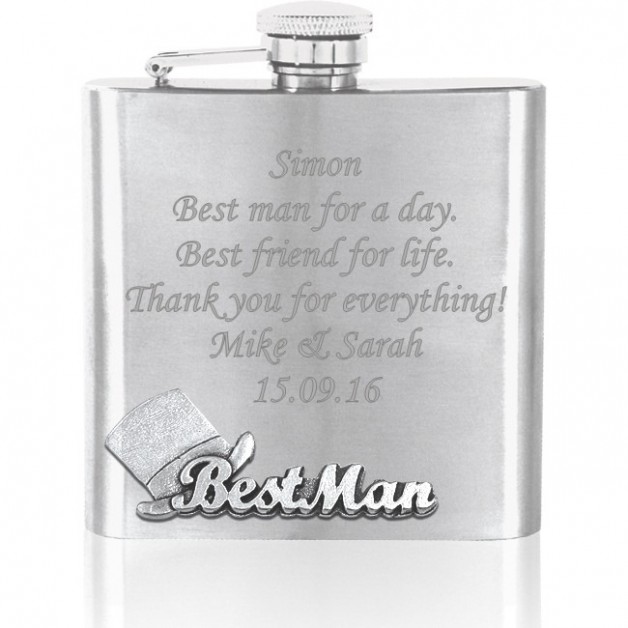 Personalised Engraved 925 Silver StChristopher wedding Gift Best Man Groom Usher 