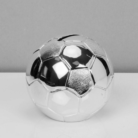 Silver Plated Football Money Box