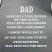 Funny Dad Slate Table Placemat 