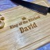 King of the Kitchen Chopping Board - Personalised with any Name