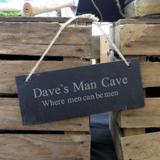 Personalised Slate Man Cave Sign