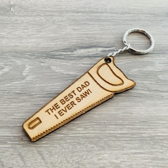 Best Dad I Ever Saw Keyring