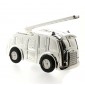 Silver plated fire engine money box