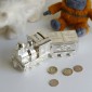 Personalised First Tooth and Curl Train Money Box Set