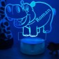 Hippo Night Light Personalised