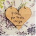 Personalised Hanging Wooden Heart Engraved In Your Own Handwriting