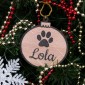 Personalised Christmas Tree Baubles For Dogs