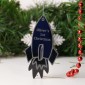 Personalised Rocket Christmas Tree Decoration
