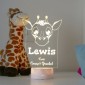 Giraffe Night Light | Personalised Childrens Night Lights