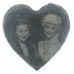 Small Photo Engraved Slate Heart | Hanging Slate