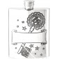 Pewter 18th Hip Flask Engraved
