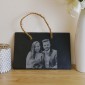Personalised hanging slate with photo