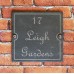 Slate House Sign With Surface Engraved House Name or Number