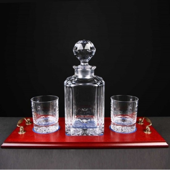 Crystal Decanter Whiskey Set