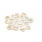 Engraved cream pebbles place settings