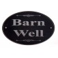 Engraved Oval Marblite House Sign
