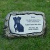 Garden or Graveside Pet Memorial Stone With Photo And Message