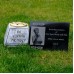 Granite Memorial Stone Plaque Personalised With Engraved Photo