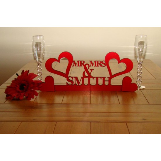 Mr and Mrs Top Table Name Setting