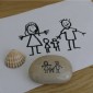 Pebble Engraved With Your Child's Drawing