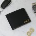 Personalised Black Leather Wallet