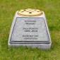 Personalised Graveside Memorial Flower Pot Crafted From Natural Stone