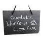 Personalised Hanging Slate Plaque Engraved In Your Own Handwriting