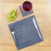 Personalised Square Slate Table Mats With Funny Message (Set of Two)