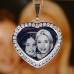 Photo Necklace | Photo Engraved Diamante Pendant