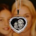 Photo Necklace | Photo Engraved Diamante Pendant