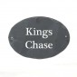 Rustic Oval Slate House Sign 350mm x 240mm