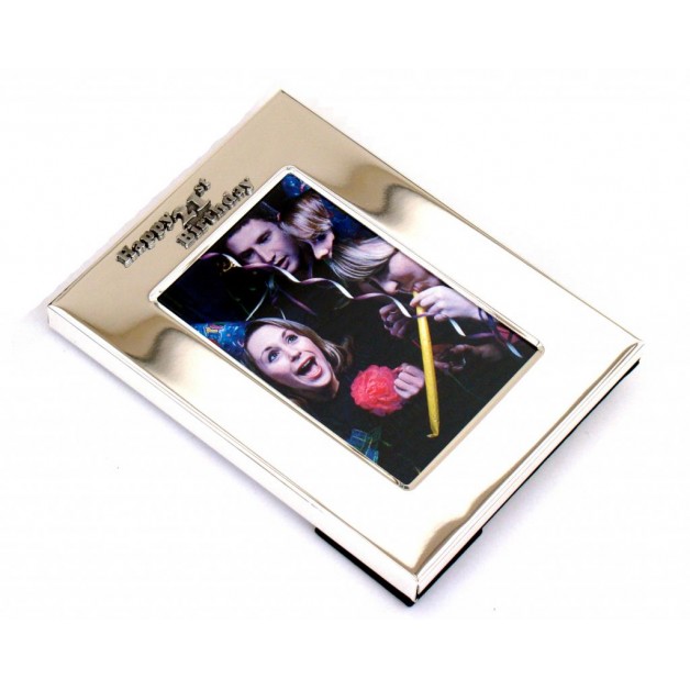 Silverplated Happy 21st Birthday Frame