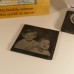 Square Photo Engraved Slate Coasters