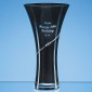 Swarovski Element Black Diamante Trumpet Vase 25cm